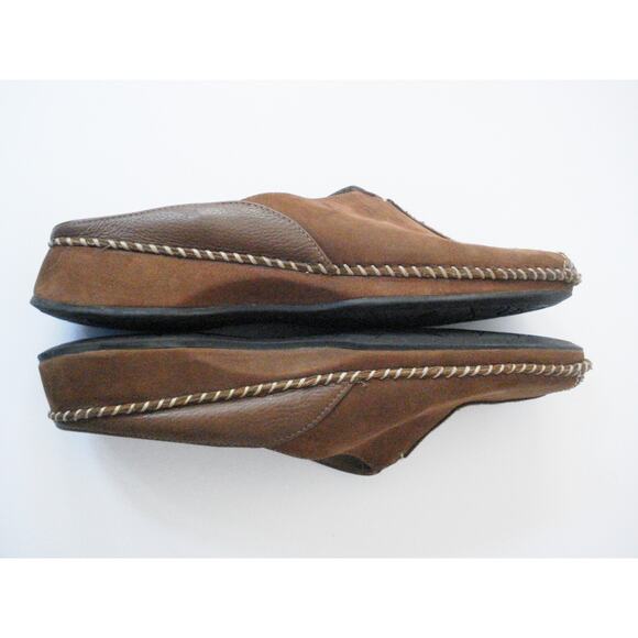 NURTURE RUST BROWN 2 TONE LEATHER MULE CLOG SHOE SZ 7.5M MADE IN BRAZIL - Picture 6 of 7